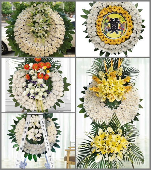 湖北黄冈市黄梅县下新镇周咀村花圈速递